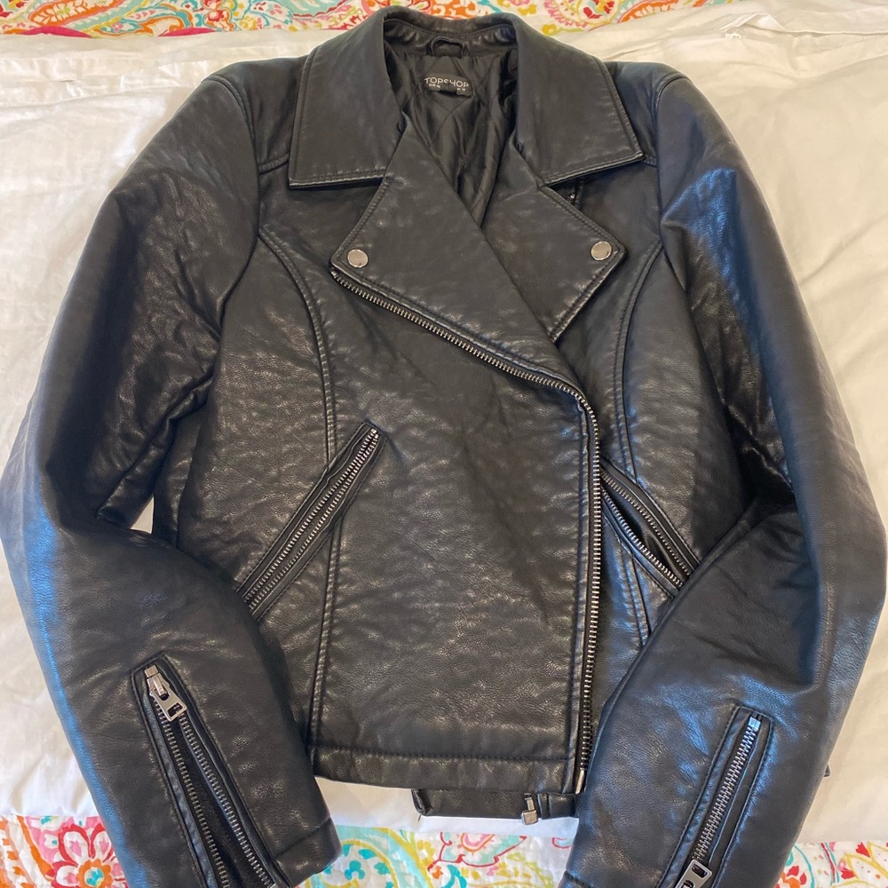 TopShop Black Leather Jacket
